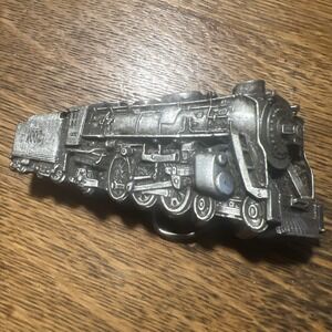 Vintage 1978 Bergamot Brass Works Belt Buckle Locomotive serial #K39 USA Made
